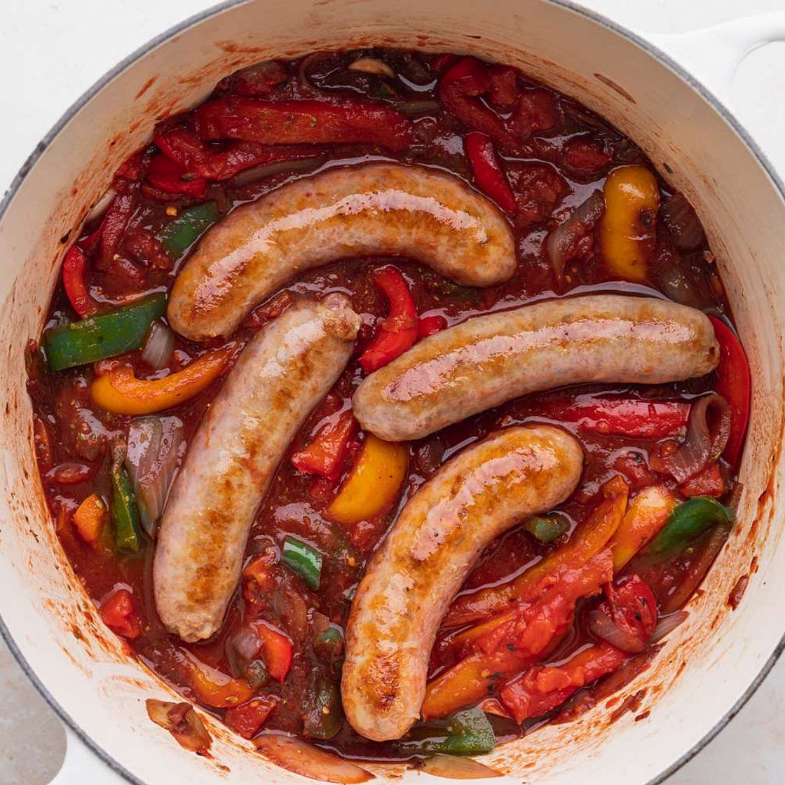Sausage, Peppers, and Onions