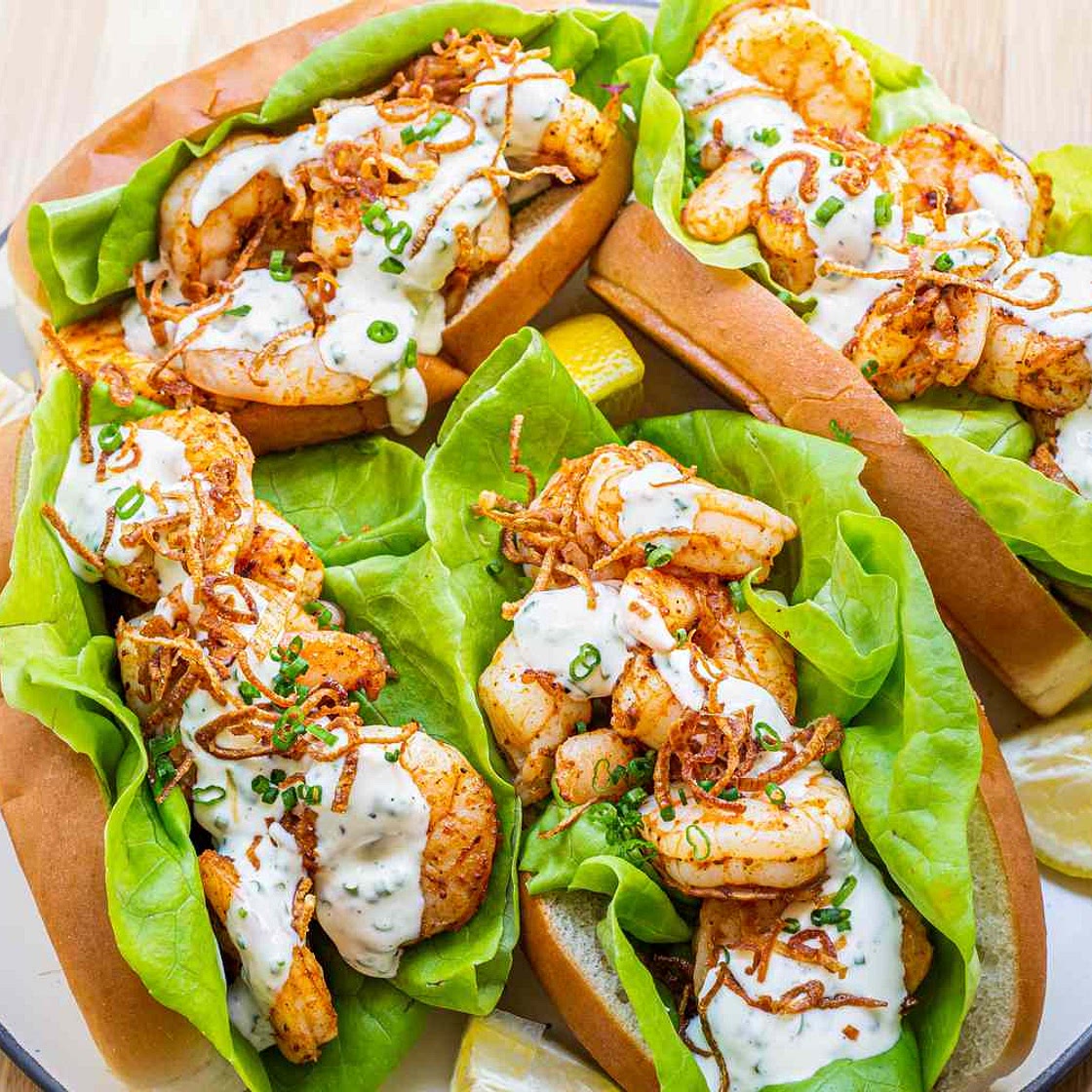 Old Bay Shrimp Rolls