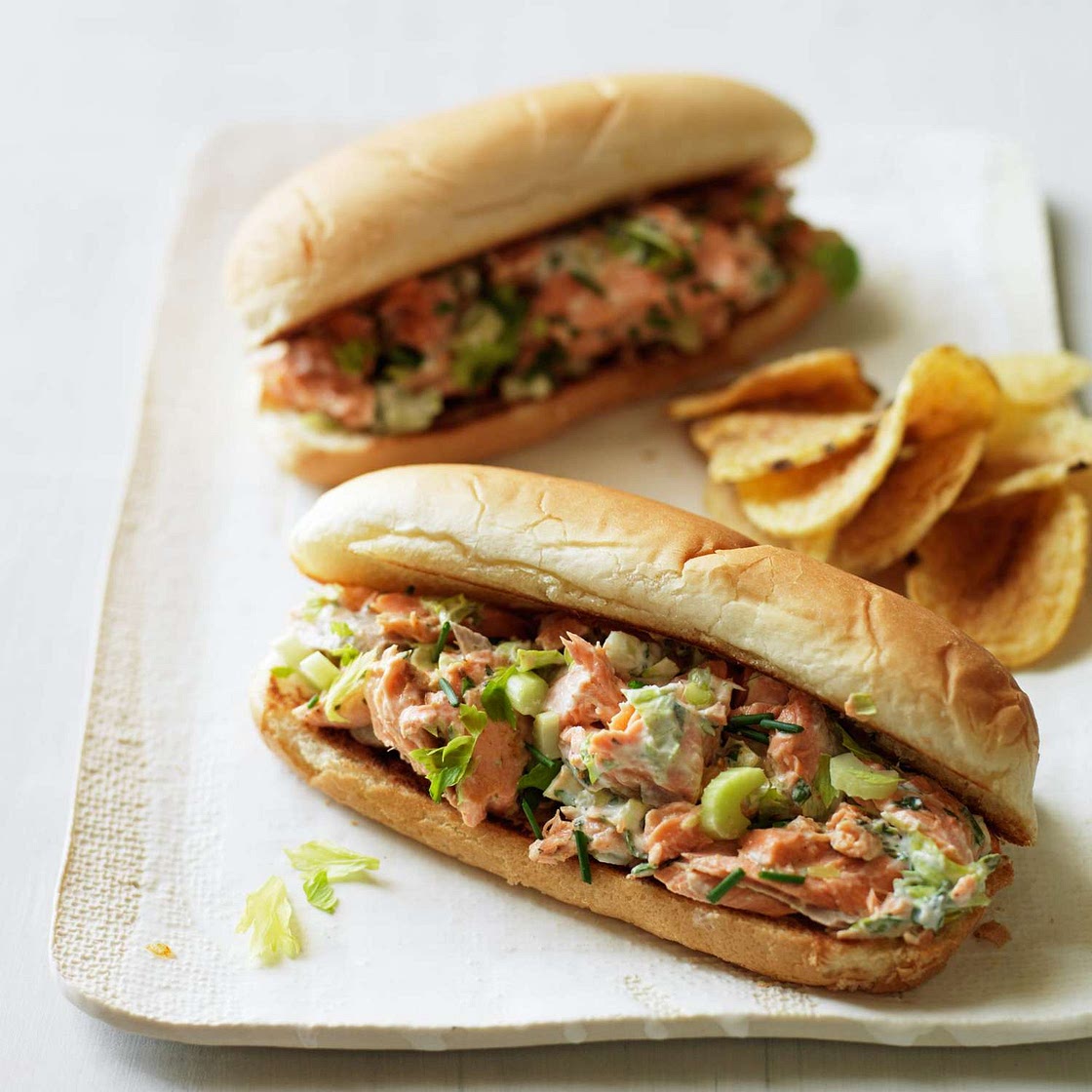 Salmon Salad Rolls