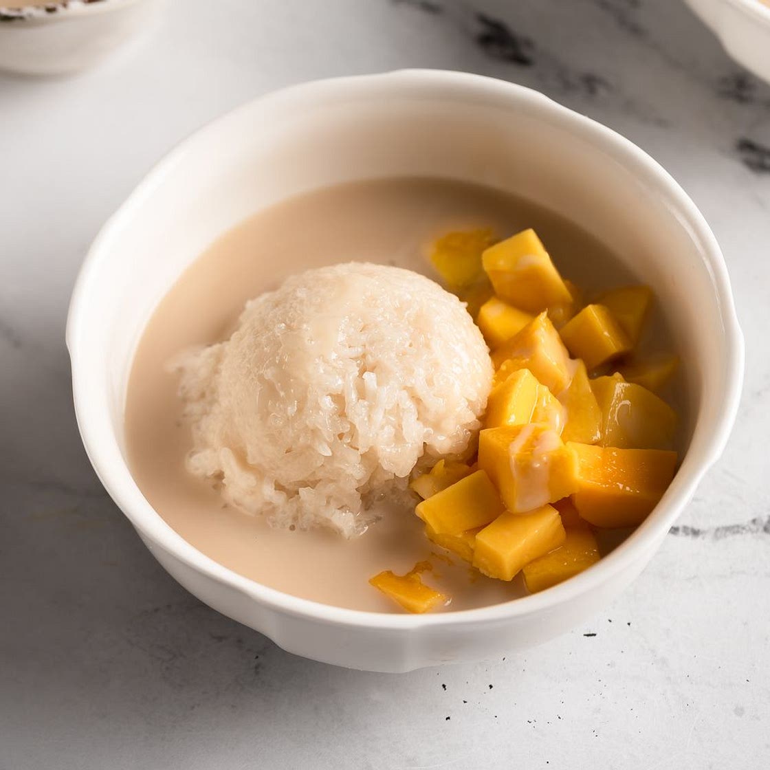 Thai Mango Sticky Rice Dessert (Khao Niaow Ma Muang)