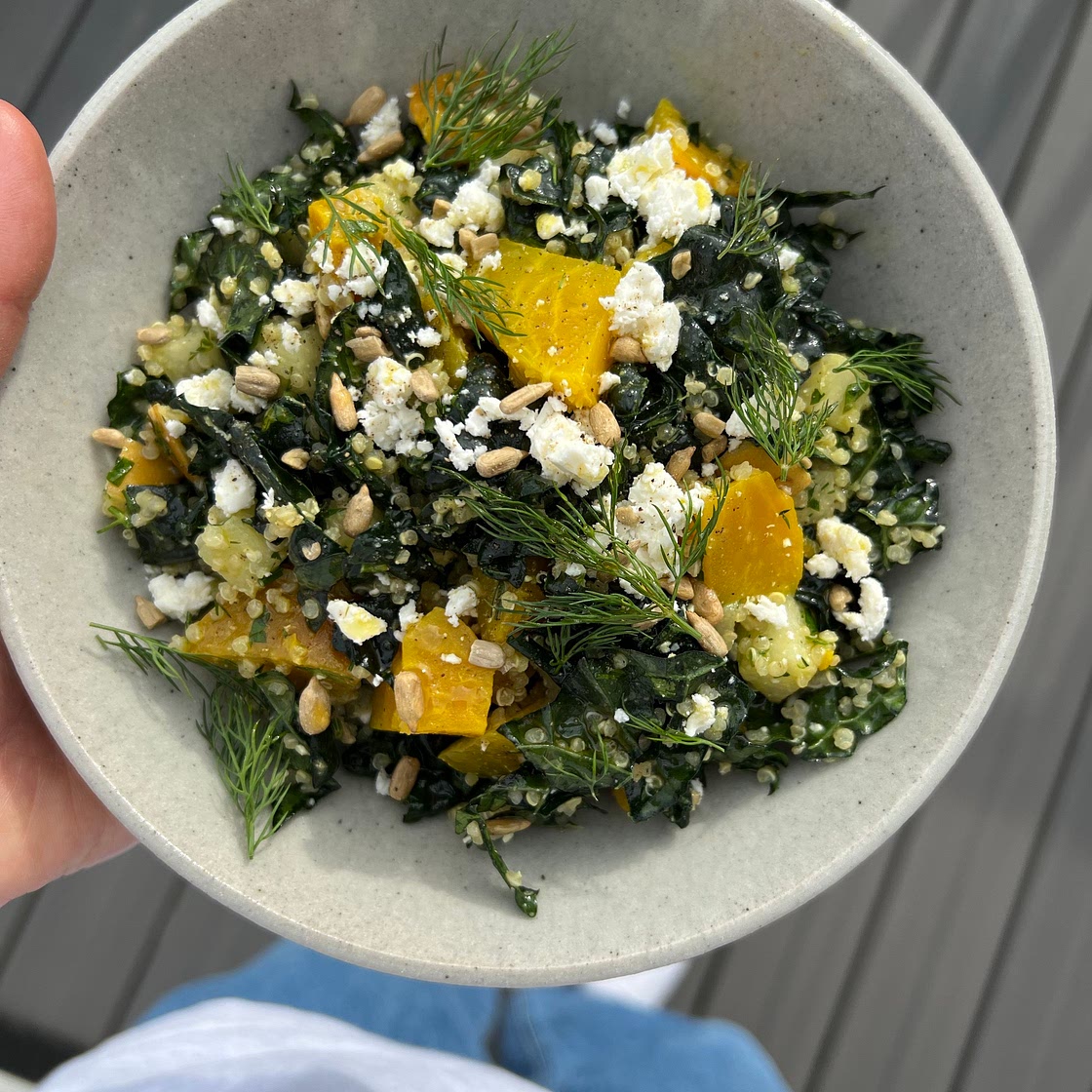 Fall Quinoa Salad with Golden Beets and Kale