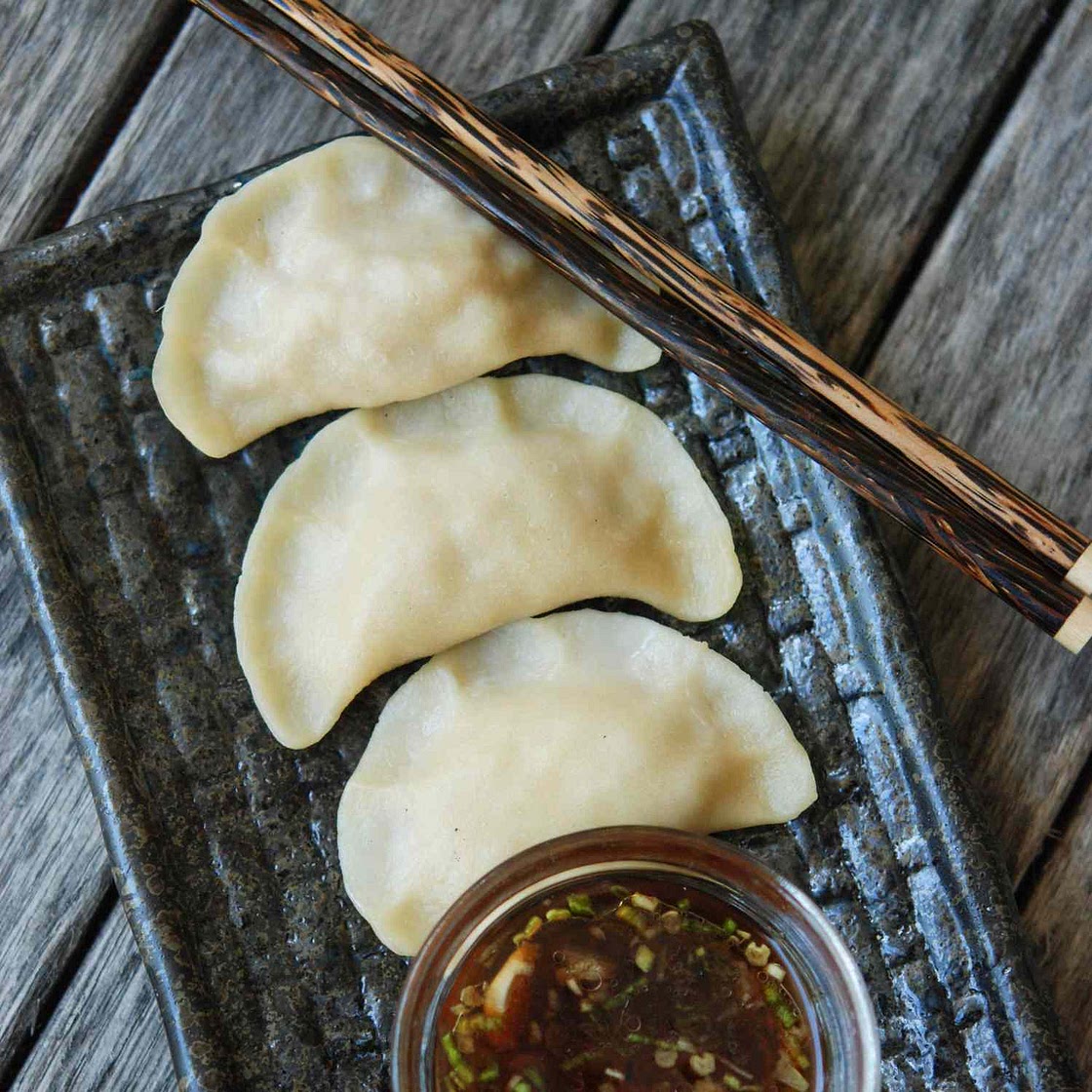 Boiled Pork and Cabbage Dumplings