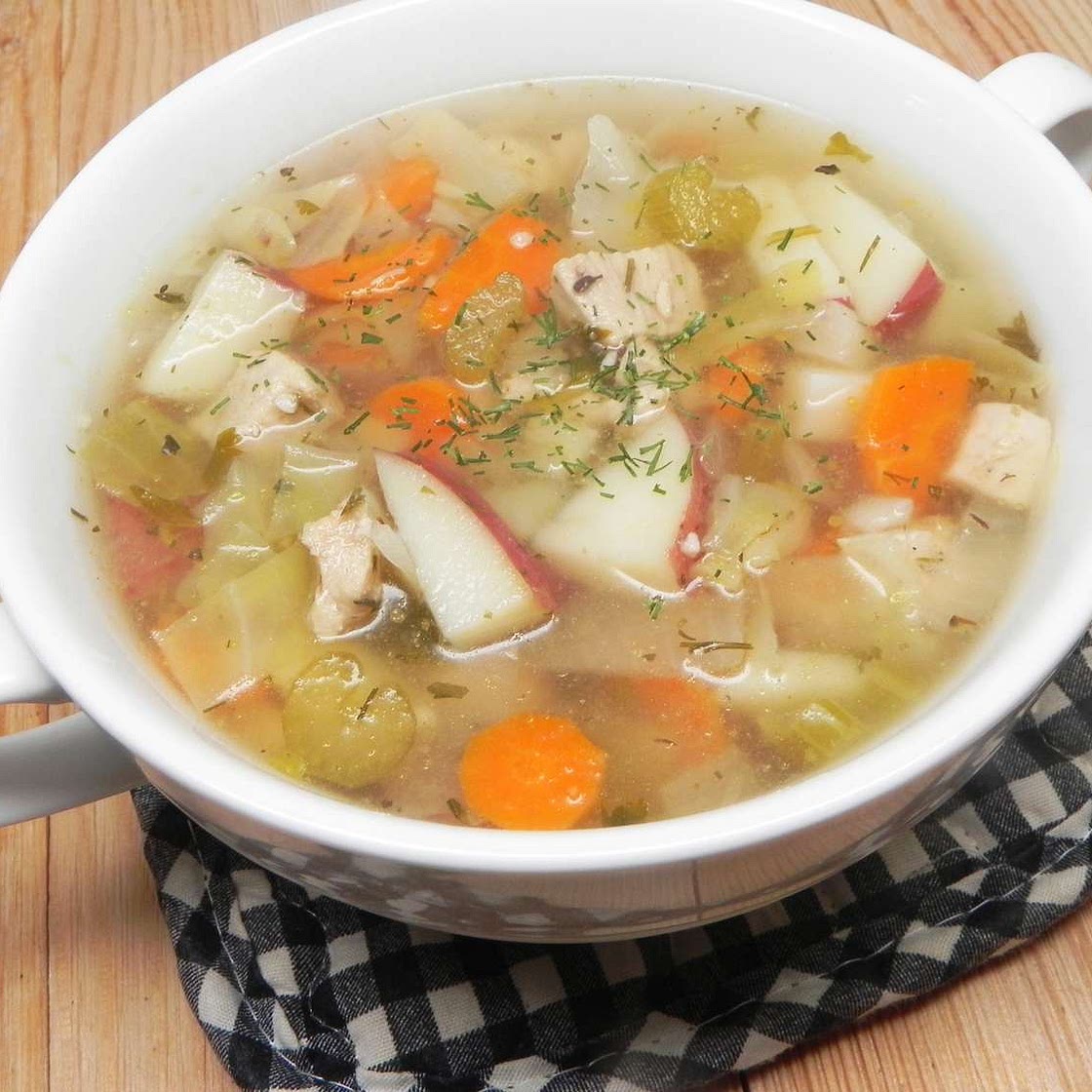 Chicken Soup with Cabbage