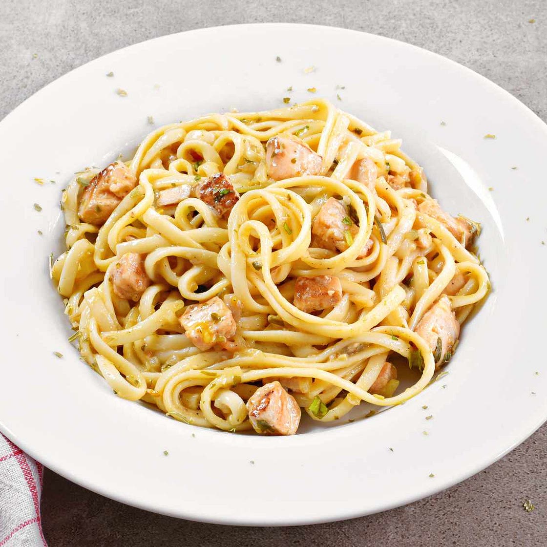 Salmon Spaghetti Carbonara