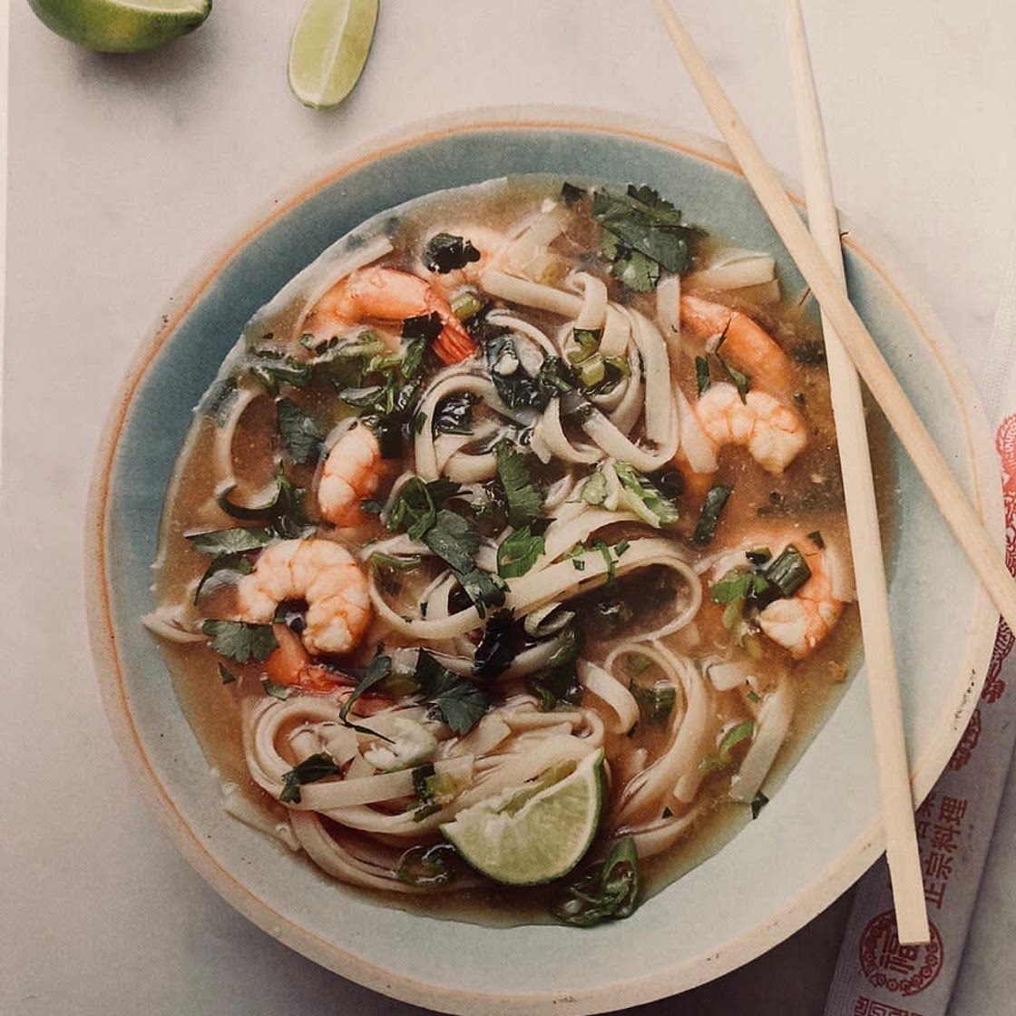 Soupe de crevettes asiatique