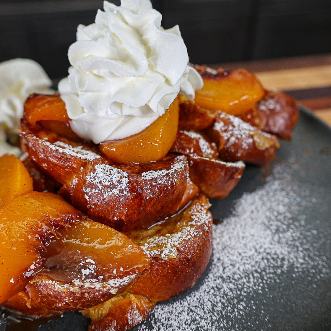 Peach Cobbler French Toast