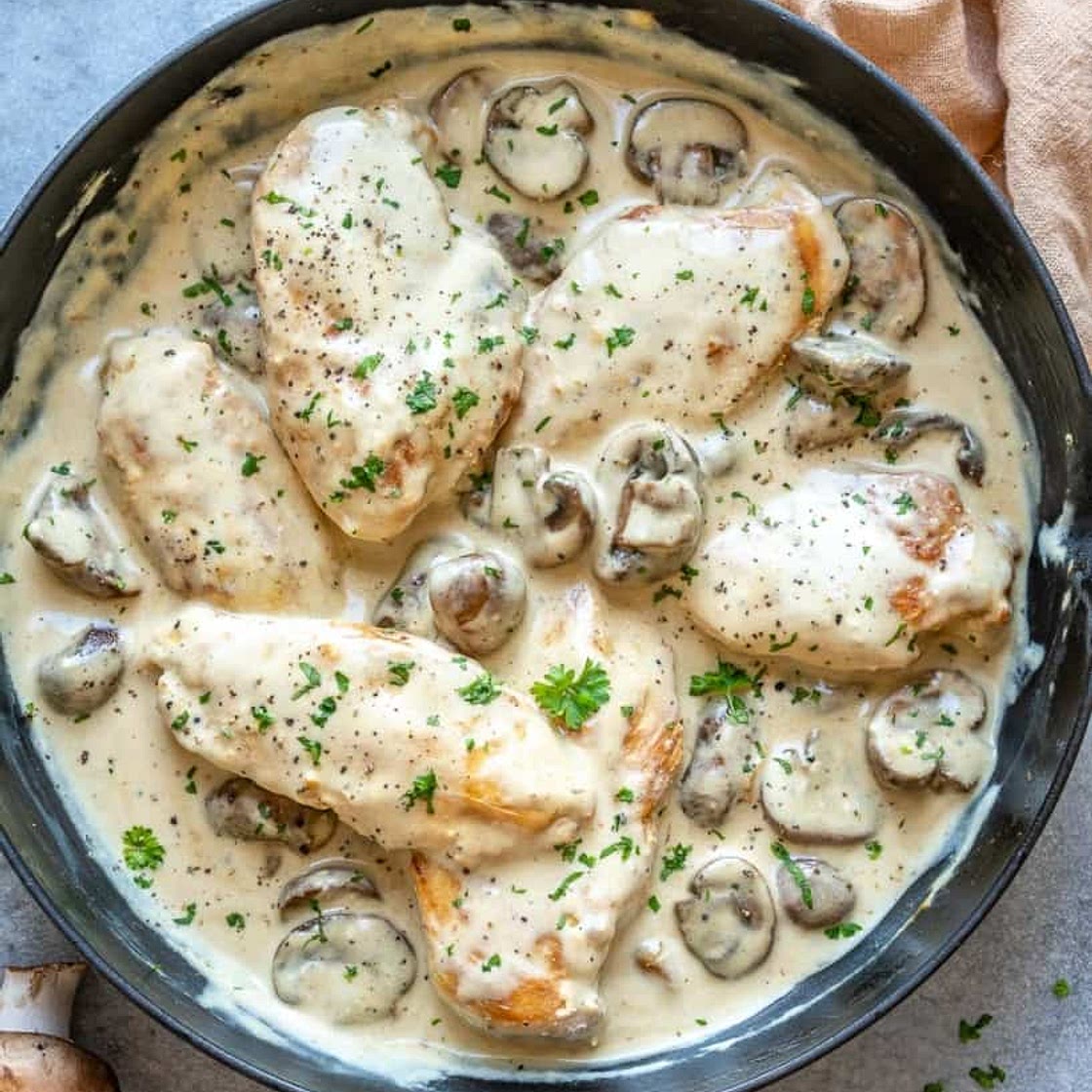 CREAMY MUSHROOM CHICKEN RECIPE