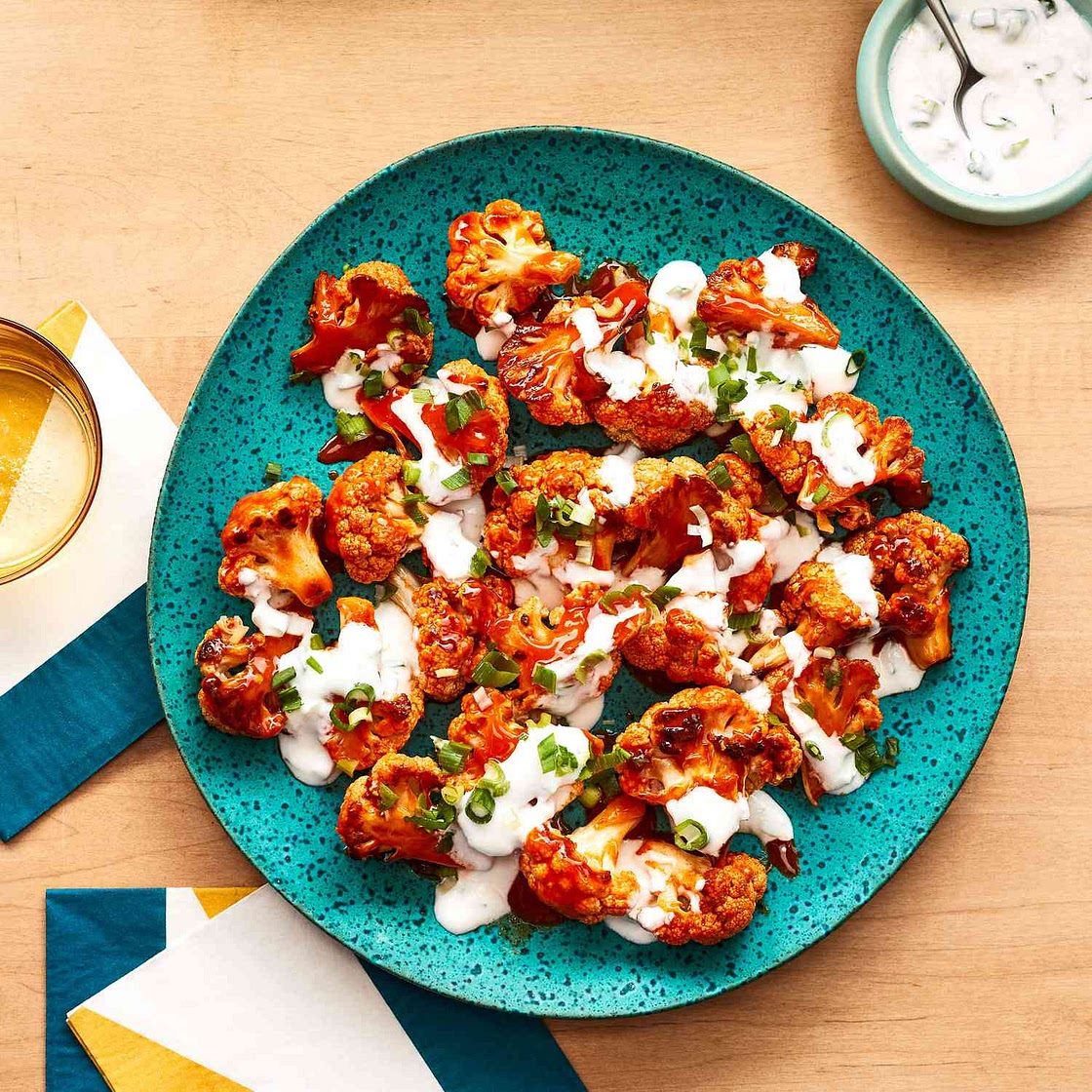 Buffalo Cauliflower With Yogurt Ranch