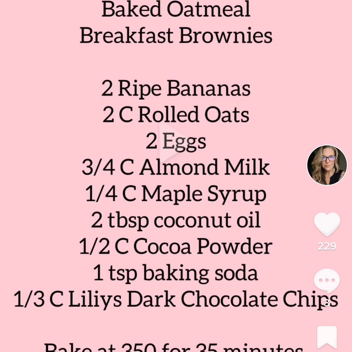 Baked cocoa oatmeal 
