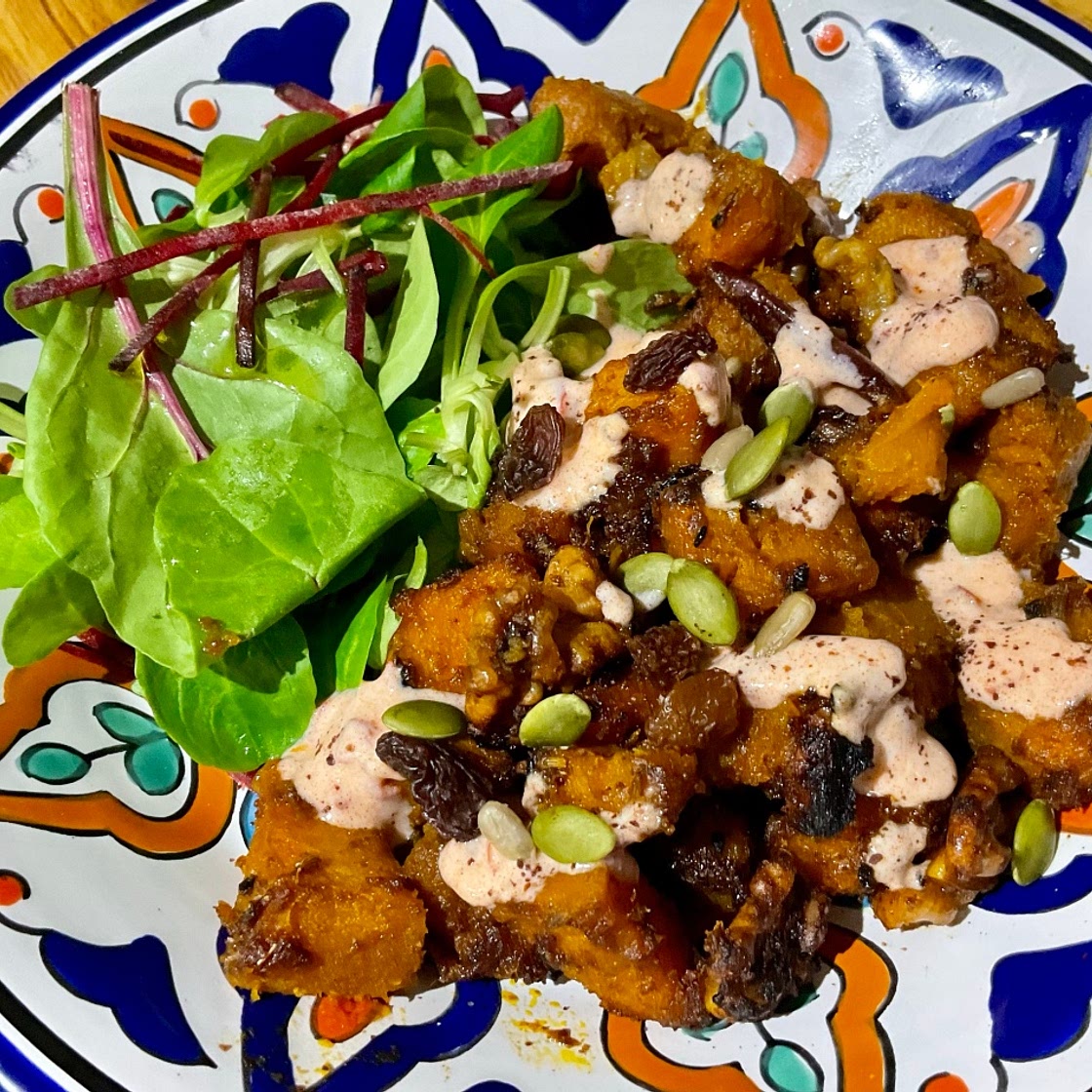 Roasted Spiced Squash with Harissa Yoghurt