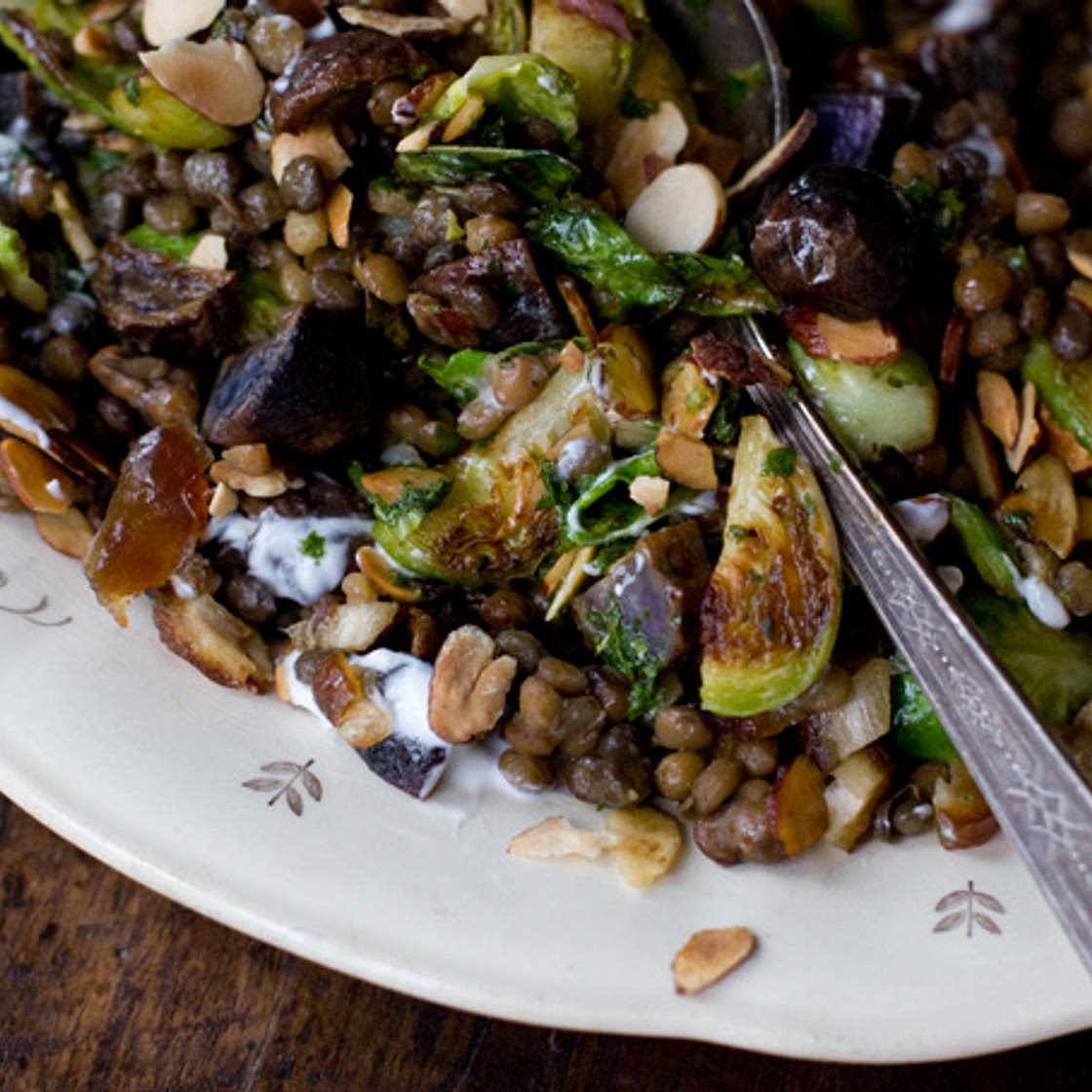 Lentil Almond Stir-Fry