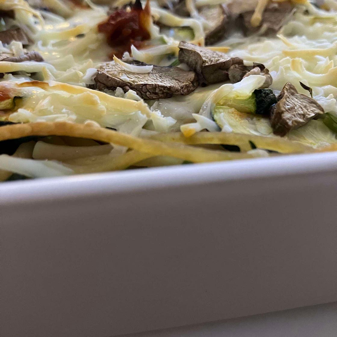 Gesunder Low calorie Nudelauflauf