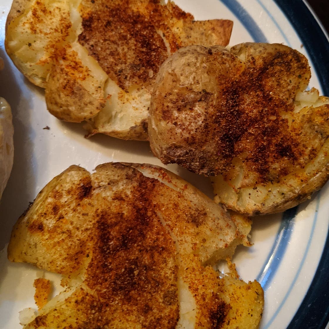 Paprika Smashed Potatoes