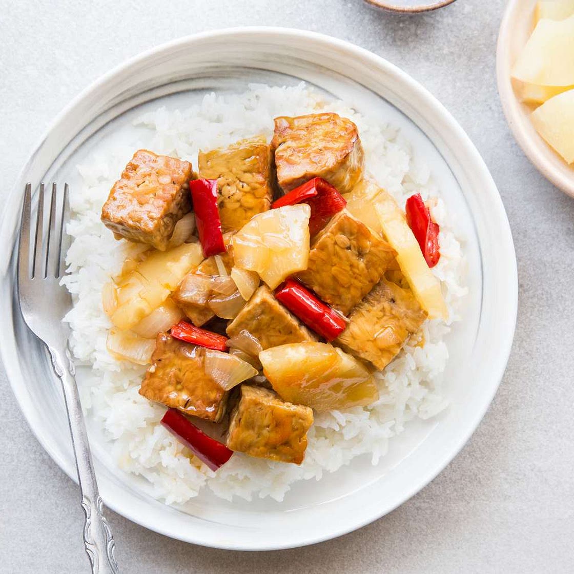 Easy Vegan Sweet-and-Sour Tempeh