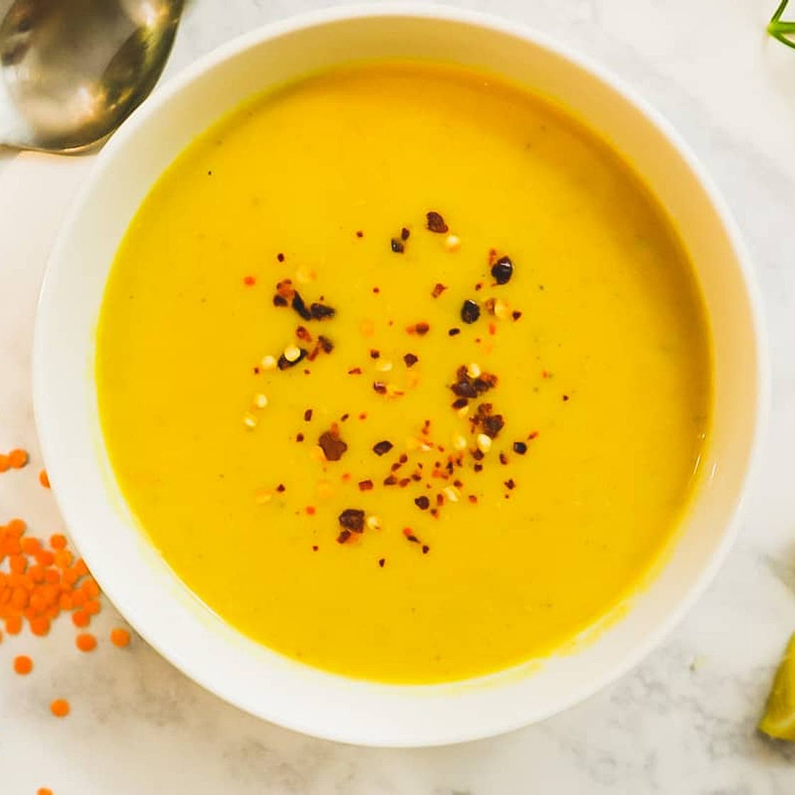 Mediterranean Red Lentil Soup