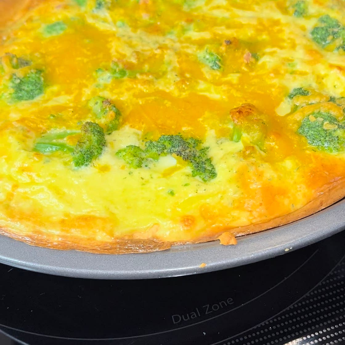 Broccoli Ham & Cheese Quiche