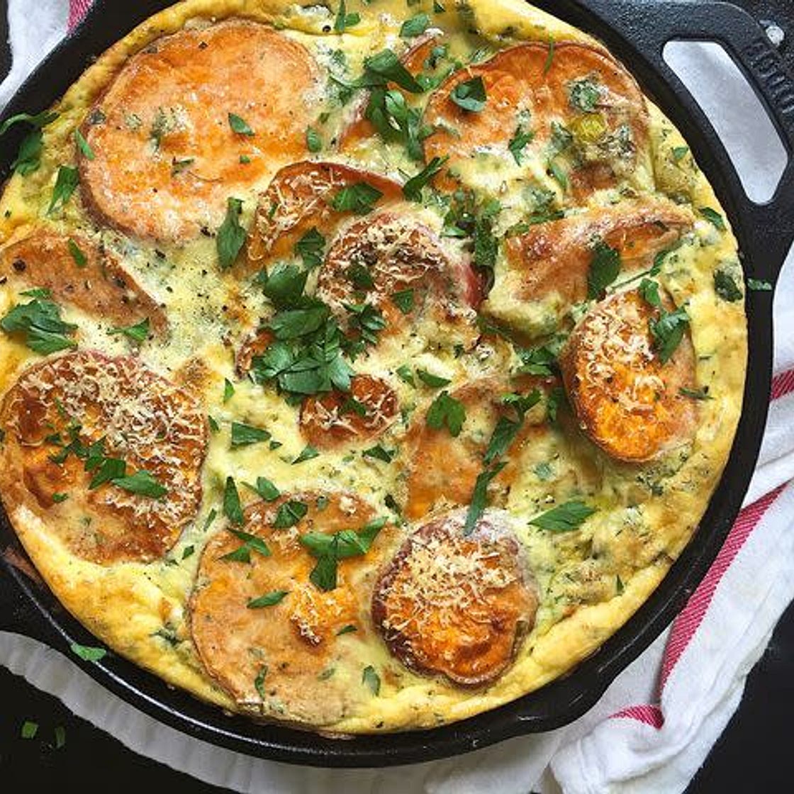 Roasted Sweet Potato Fritata
