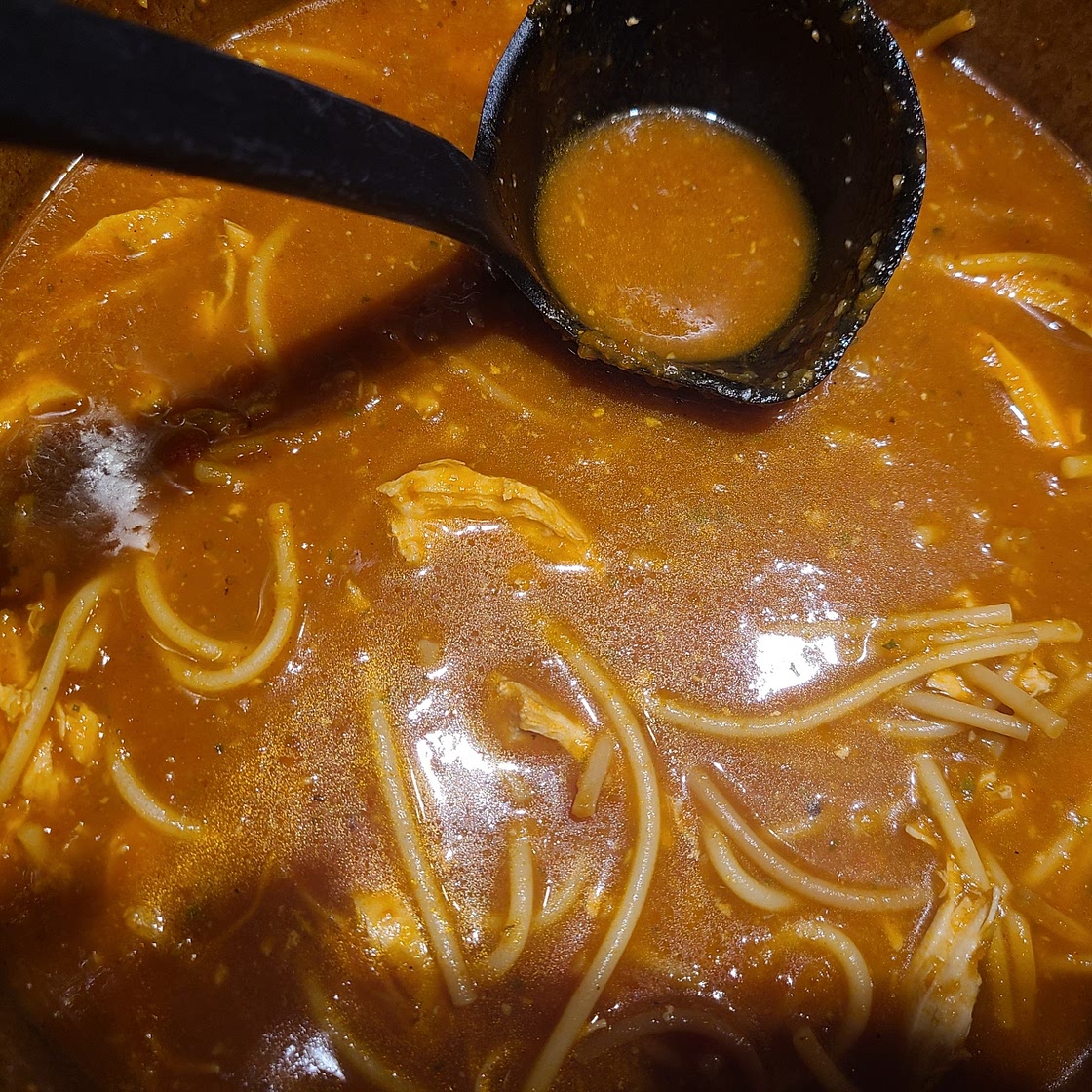 Sopa de Fideos (Chicken Noodle Soup with Sofrito)