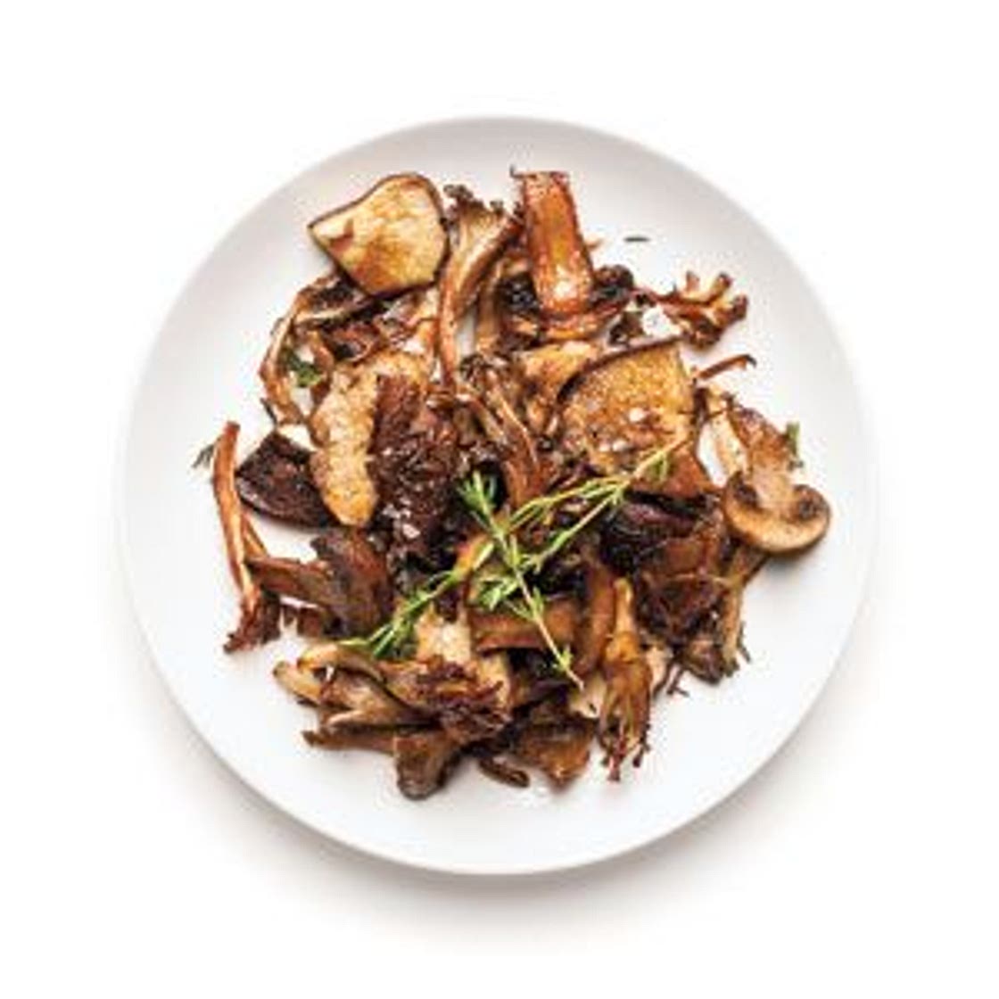 Crispy Roasted Sliced Mushrooms