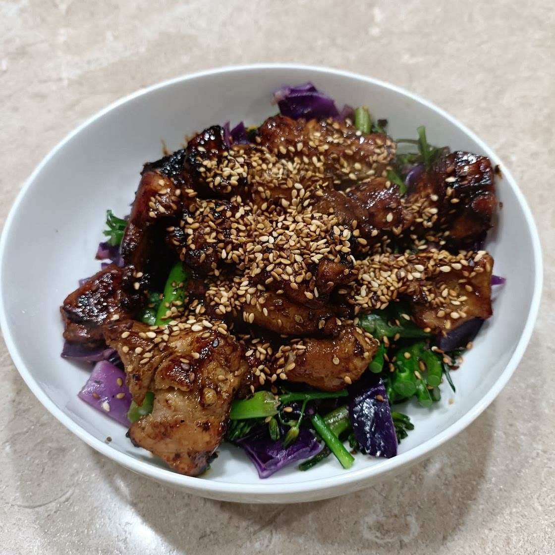 Sticky Ginger Soy Glazed Chicken