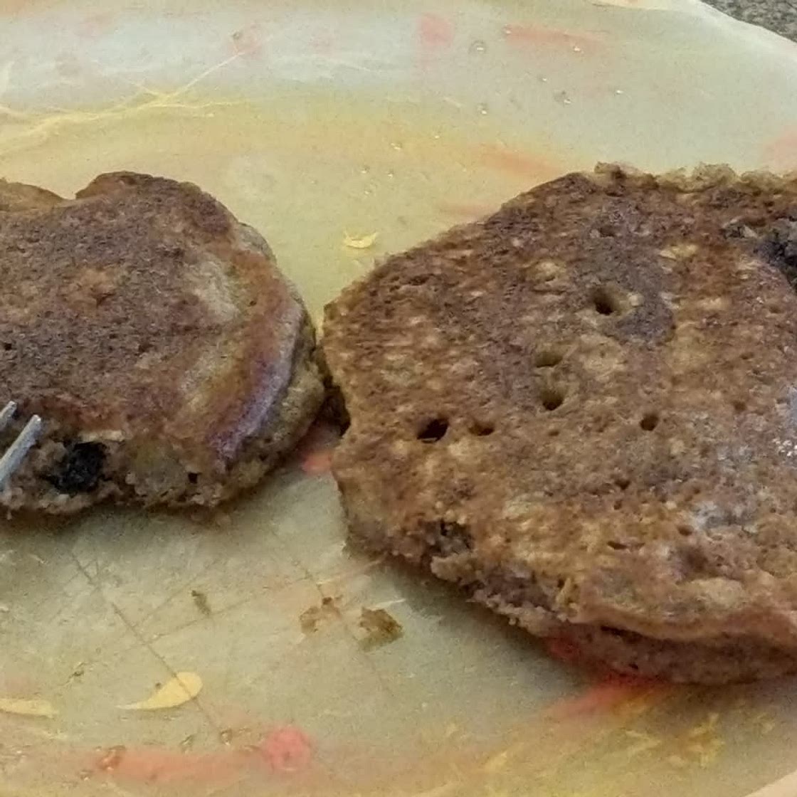 Blueberry Banana Oatmeal Pancakes for One (Gluten-Free & Dairy-Free)