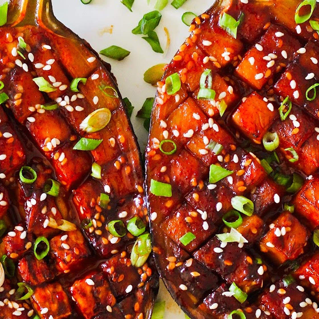 Gochujang Eggplant (Asian Style Glazed Eggplant)