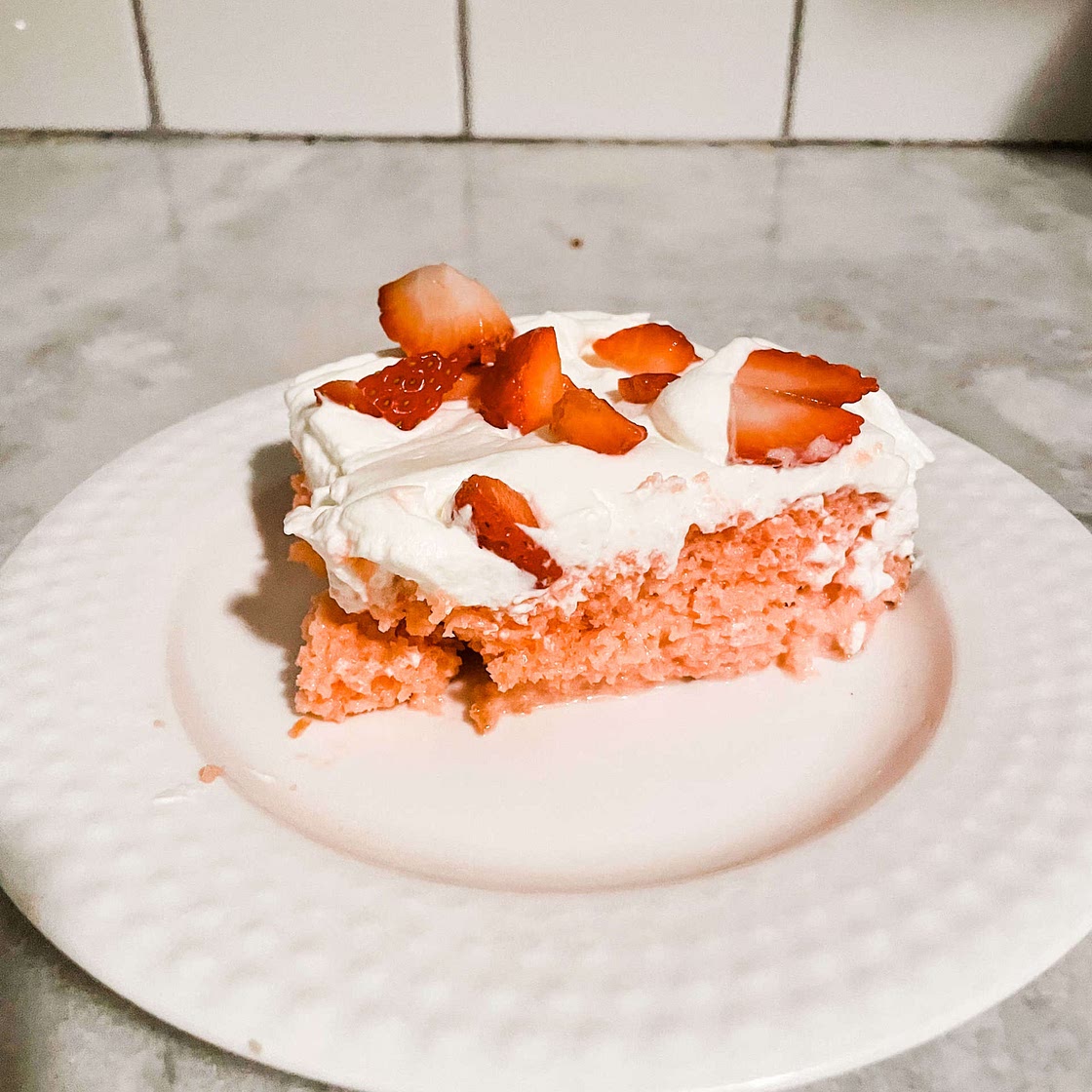 Tres Leches Strawberry Cake 
