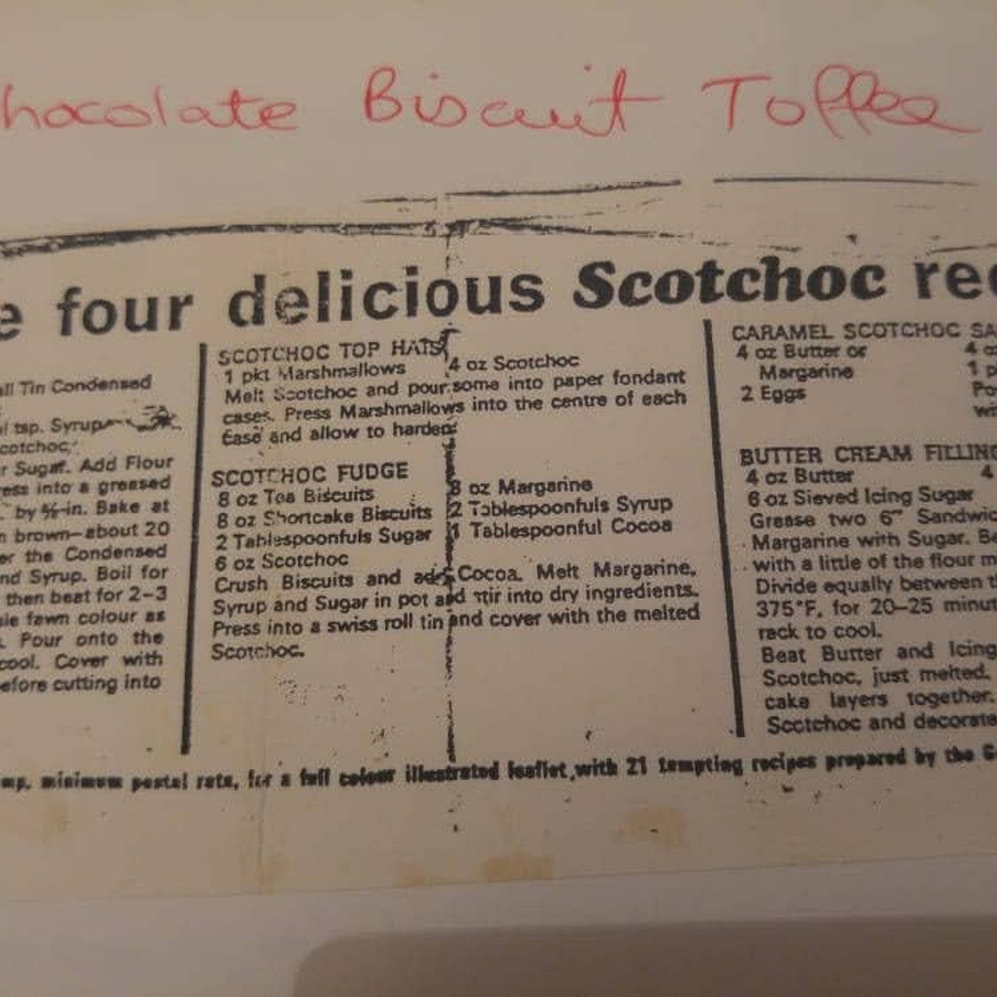 Chocolate Biscuit Toffee