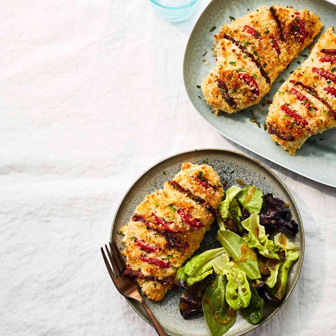 Kentucky Hot Brown-Stuffed Chicken