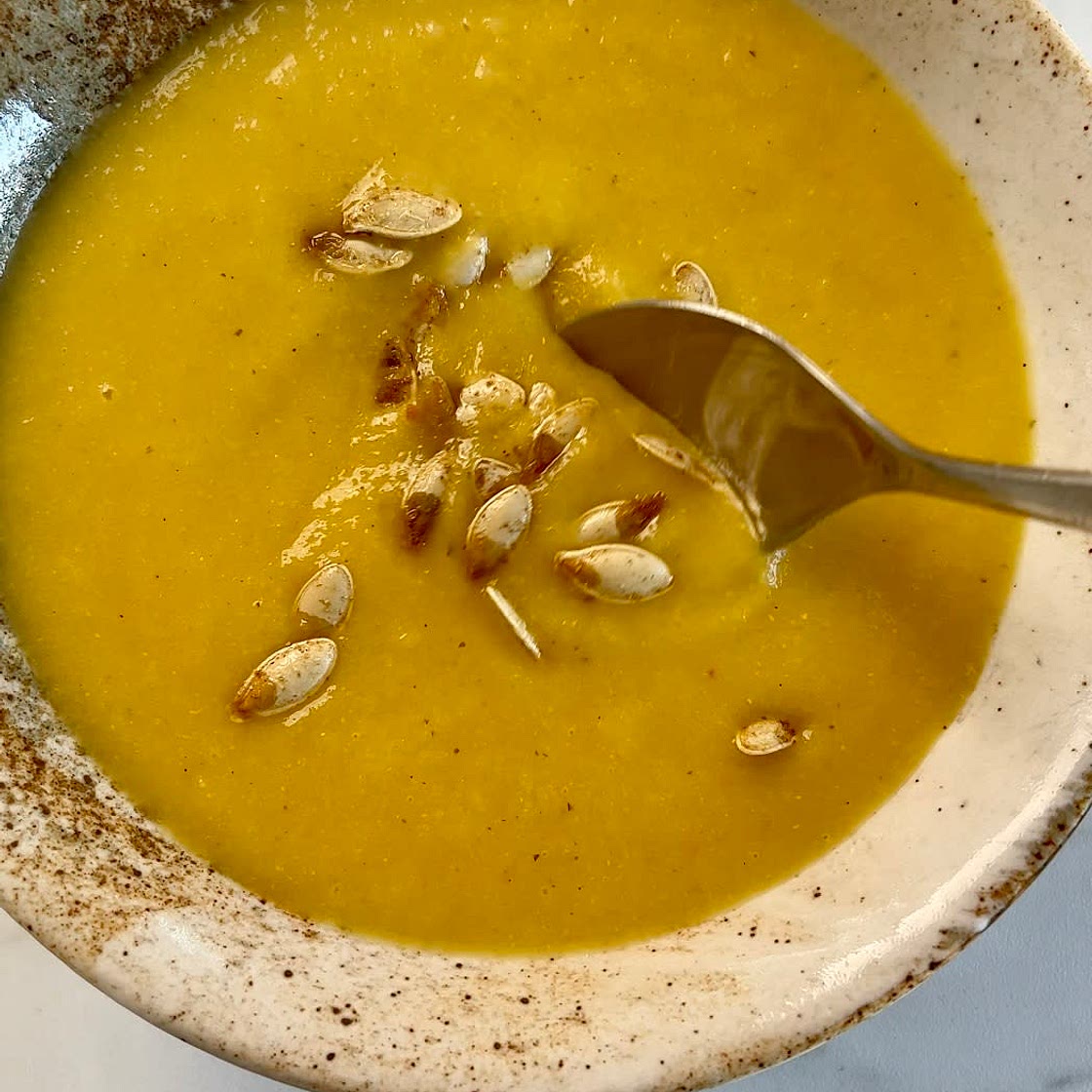 Pumpkin and garlic soup