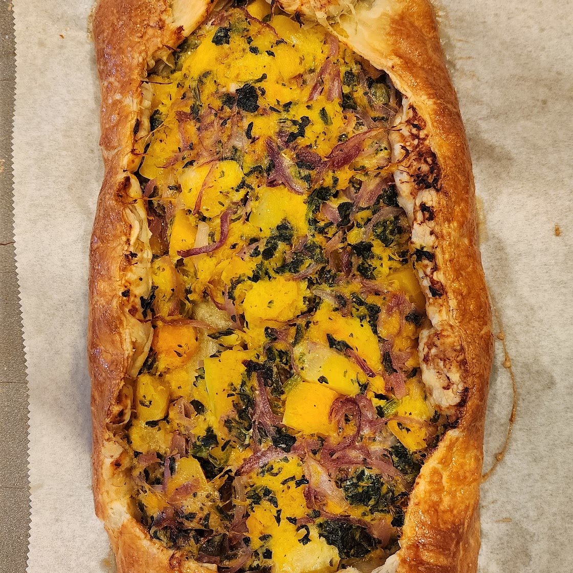 Butternut Squash Galette with Gruyère