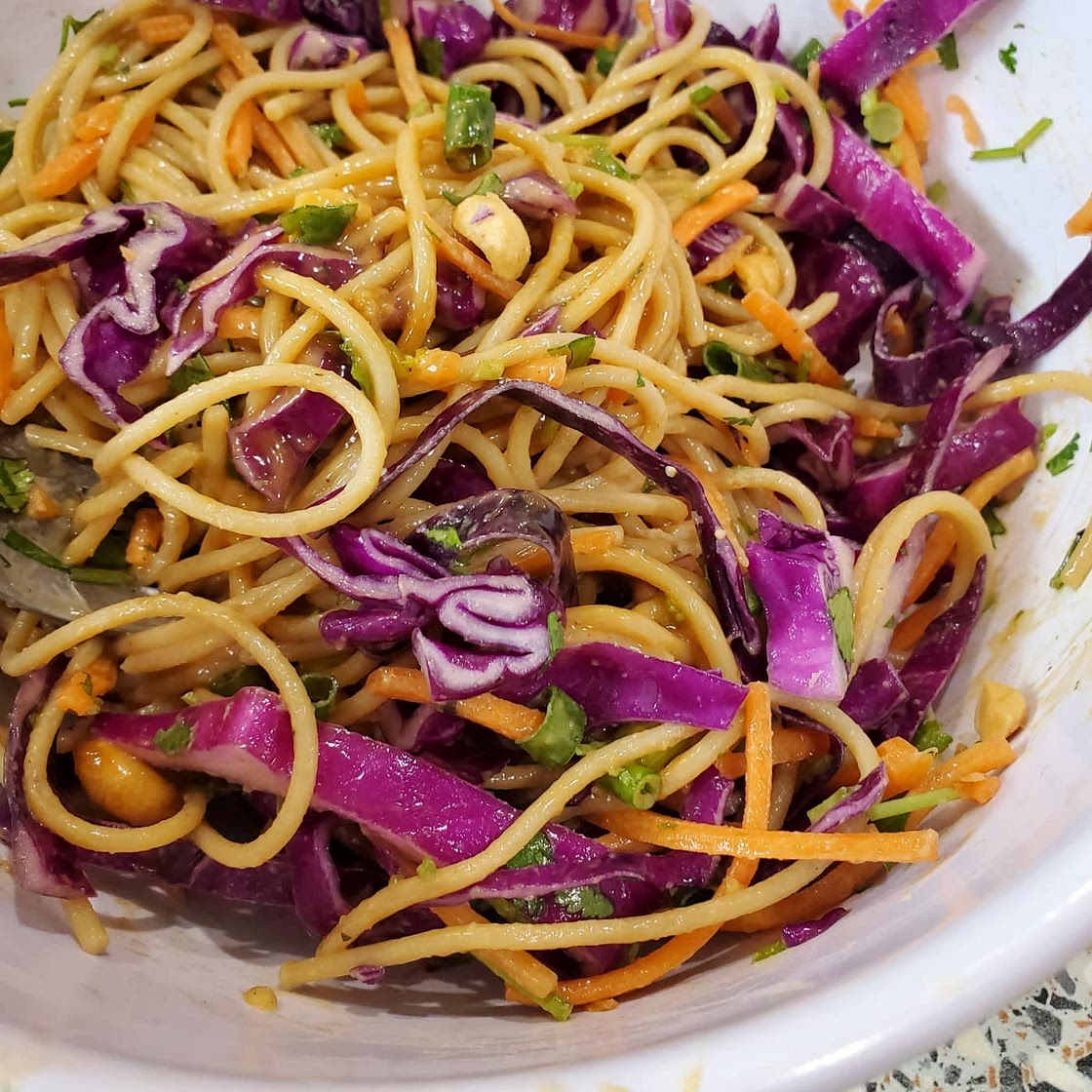 Cold Peanut Noodle Salad