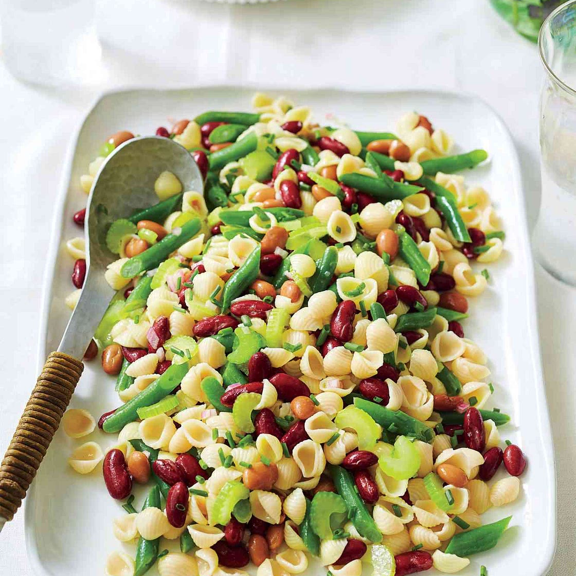 Three-Bean Pasta Salad Recipe