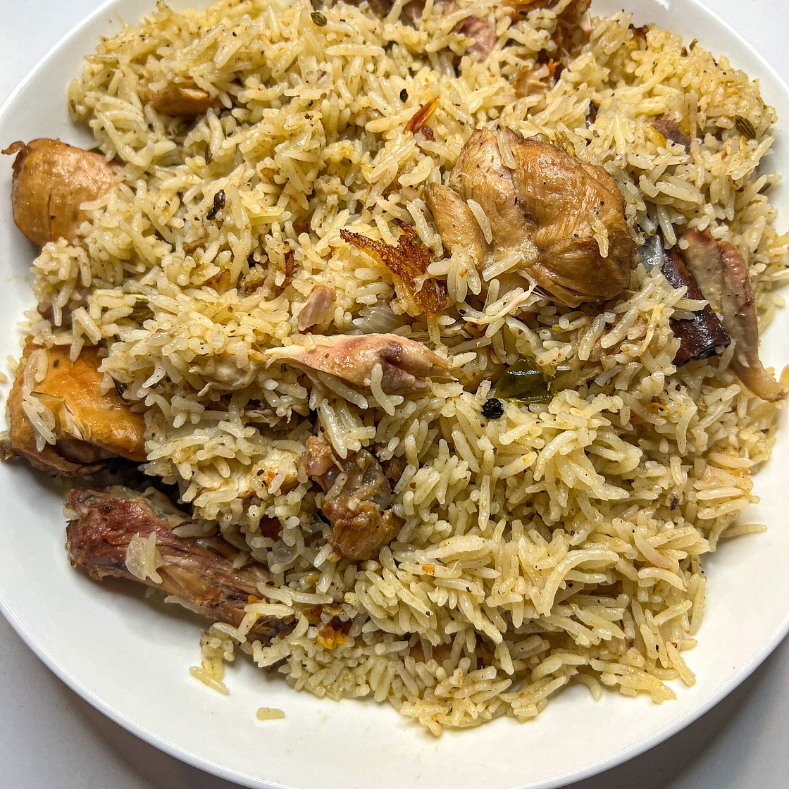 Chicken Akhni Fulau — We're Eating
