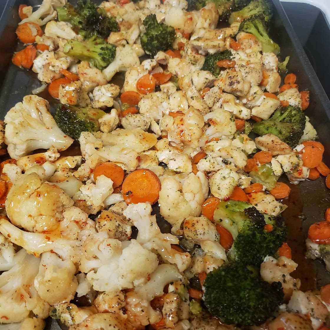 Sweet Chili Roasted Chicken and Vegetables