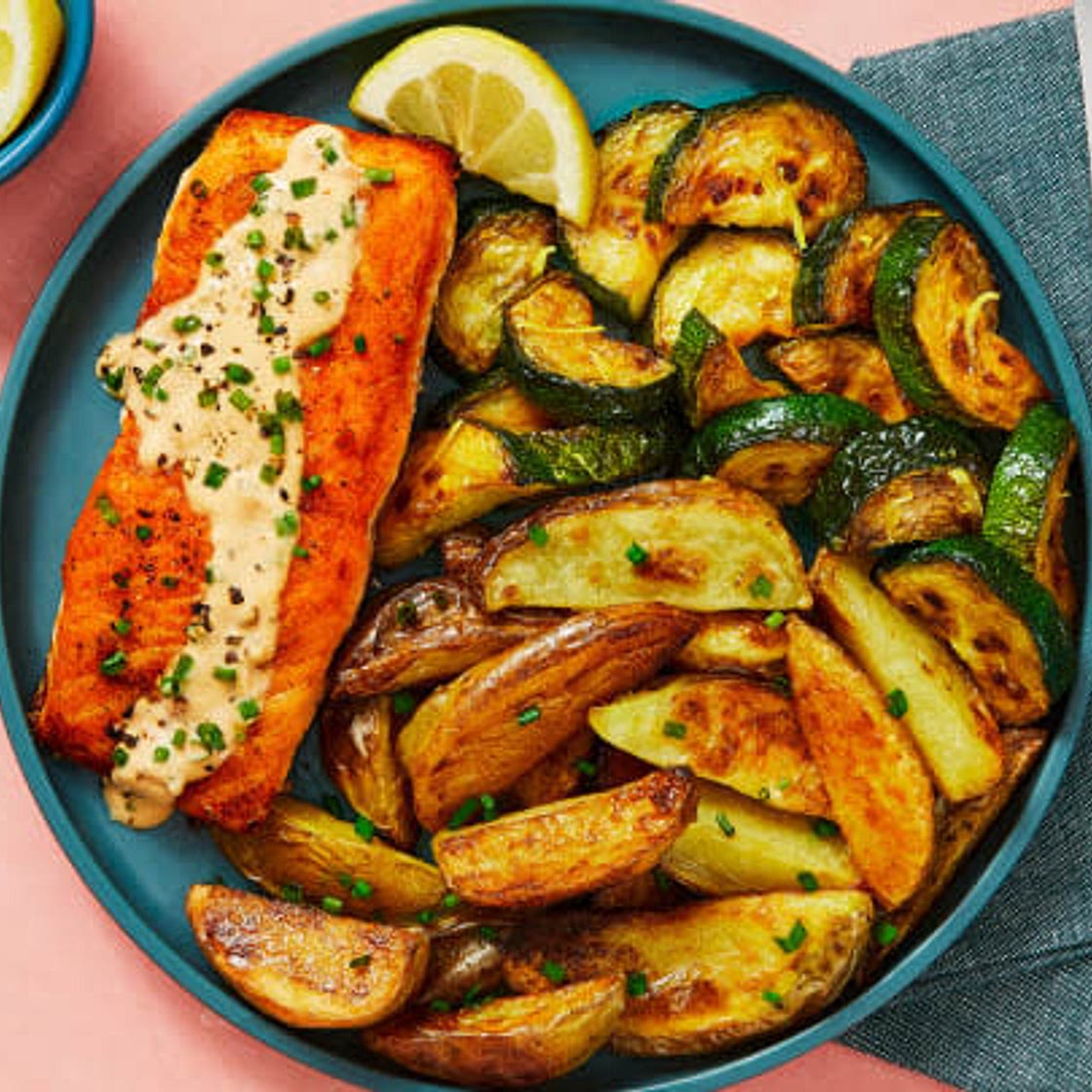 Salmon in a Creamy Dijon Chive Sauce