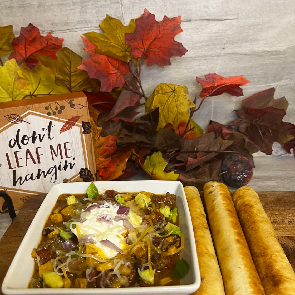 Taco Soup w/ Cheese Taquitos 
