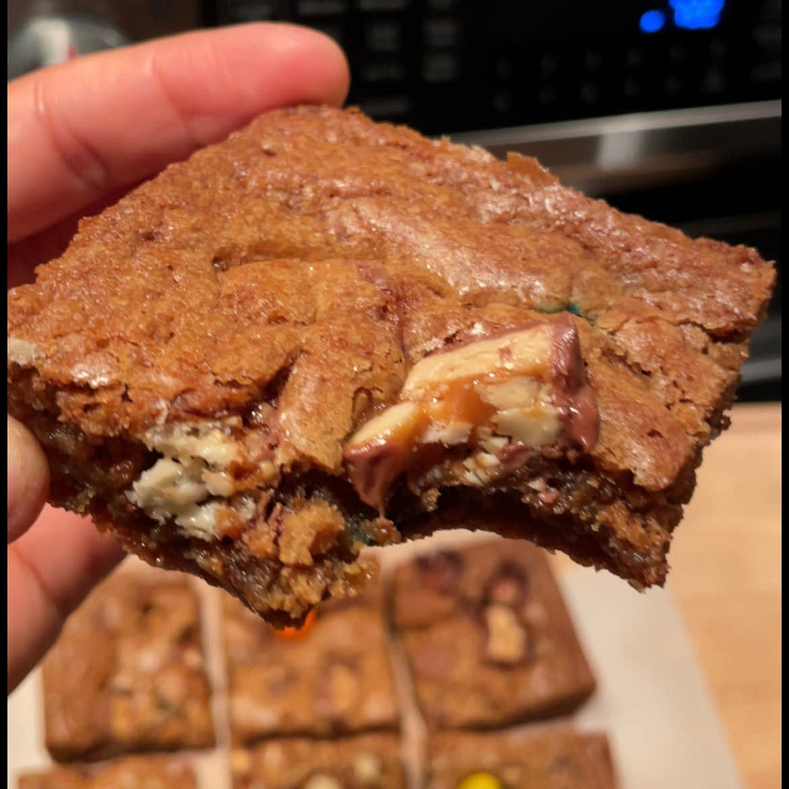 Candy Bar Blondies  