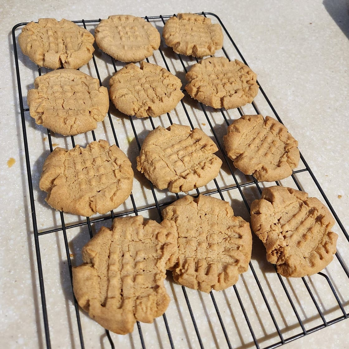 3-Ingredients Peanut Butter Cookies