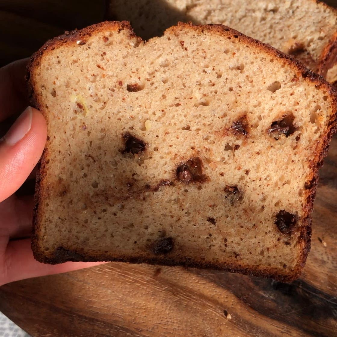 99cal Protein chocolate chip banana bread