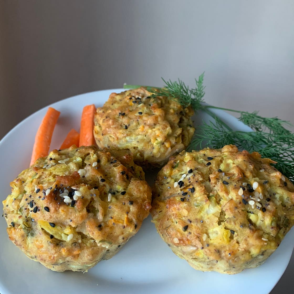 Savory muffin with vegetables