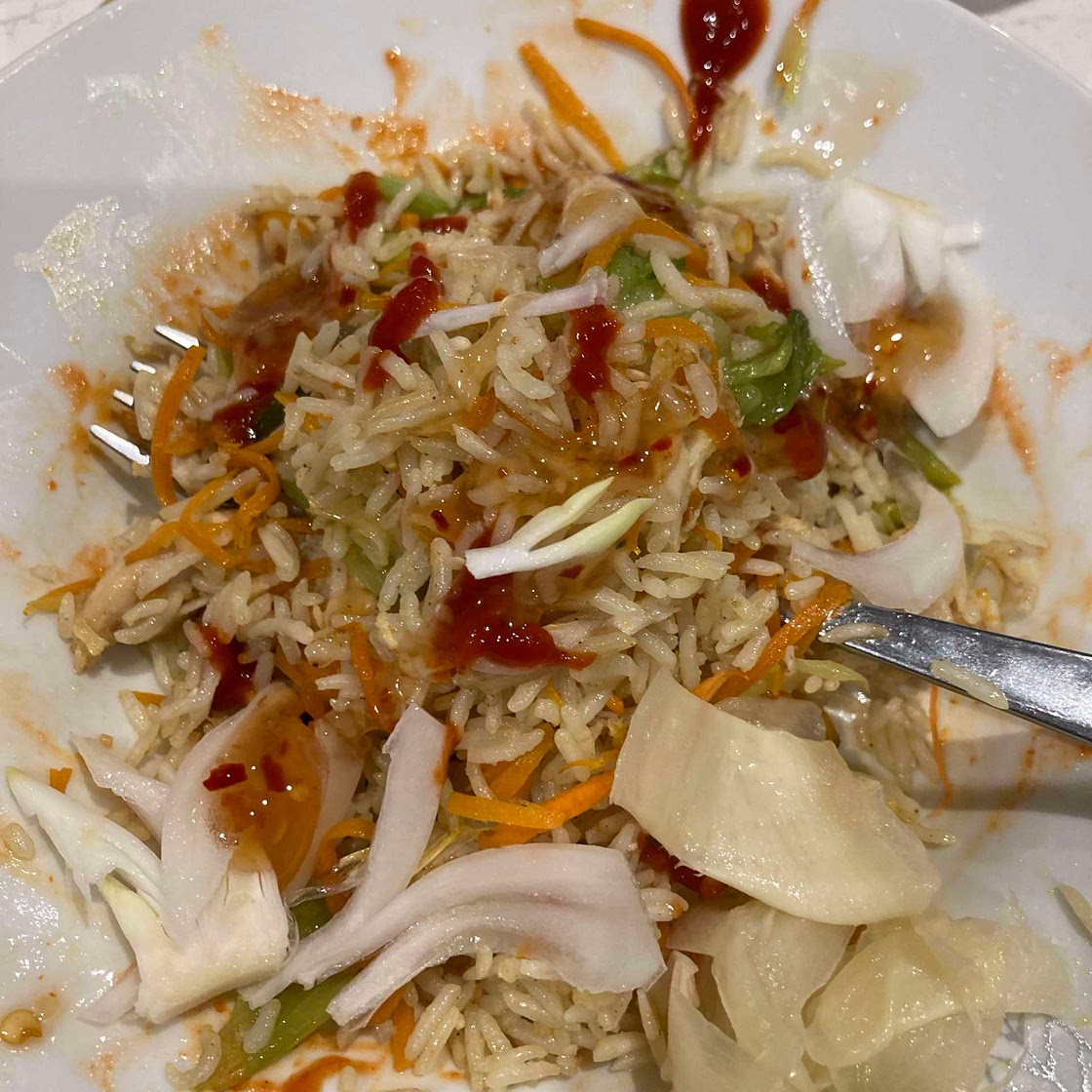 Chicken stir fry rice
