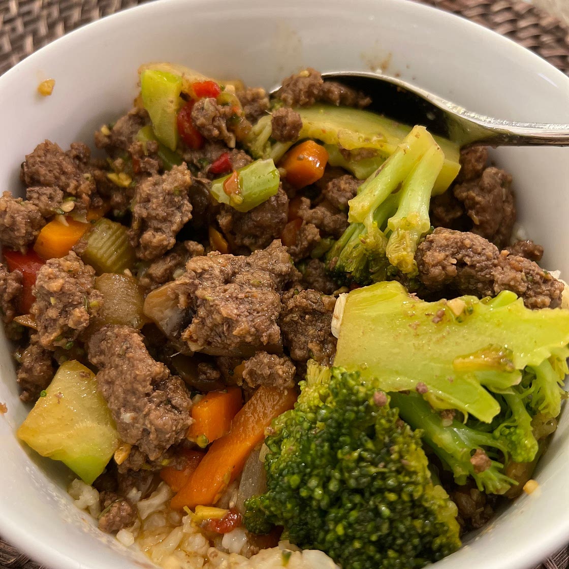 Healthy Korean Ground Beef with Vegetables
