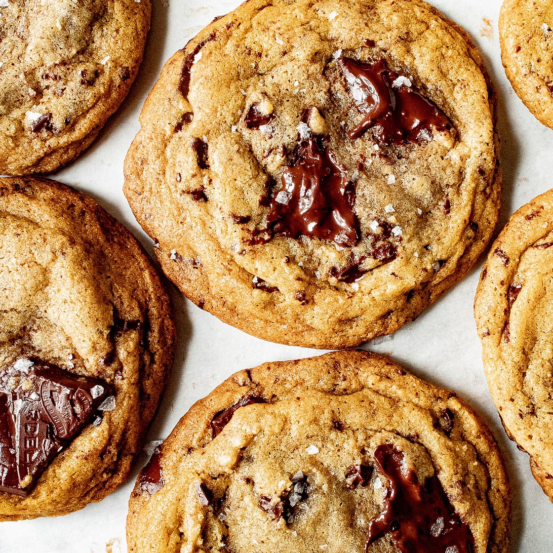 Easiest Small Batch Chocolate Chip Cookies with Brown Butter and Sea Salt