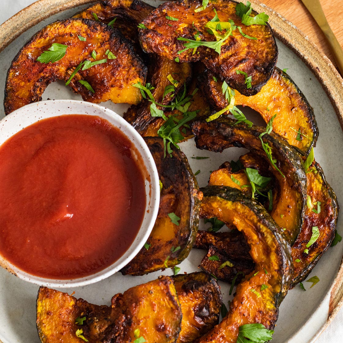 Air Fryer Kabocha Squash Fries (vegan + gluten free)