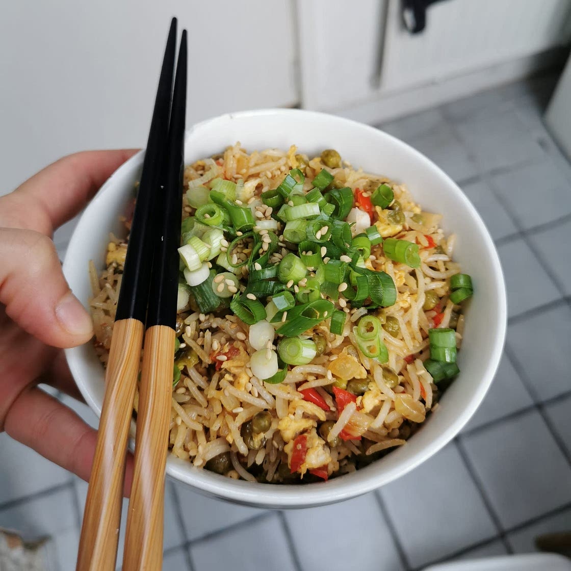 Proper egg fried rice