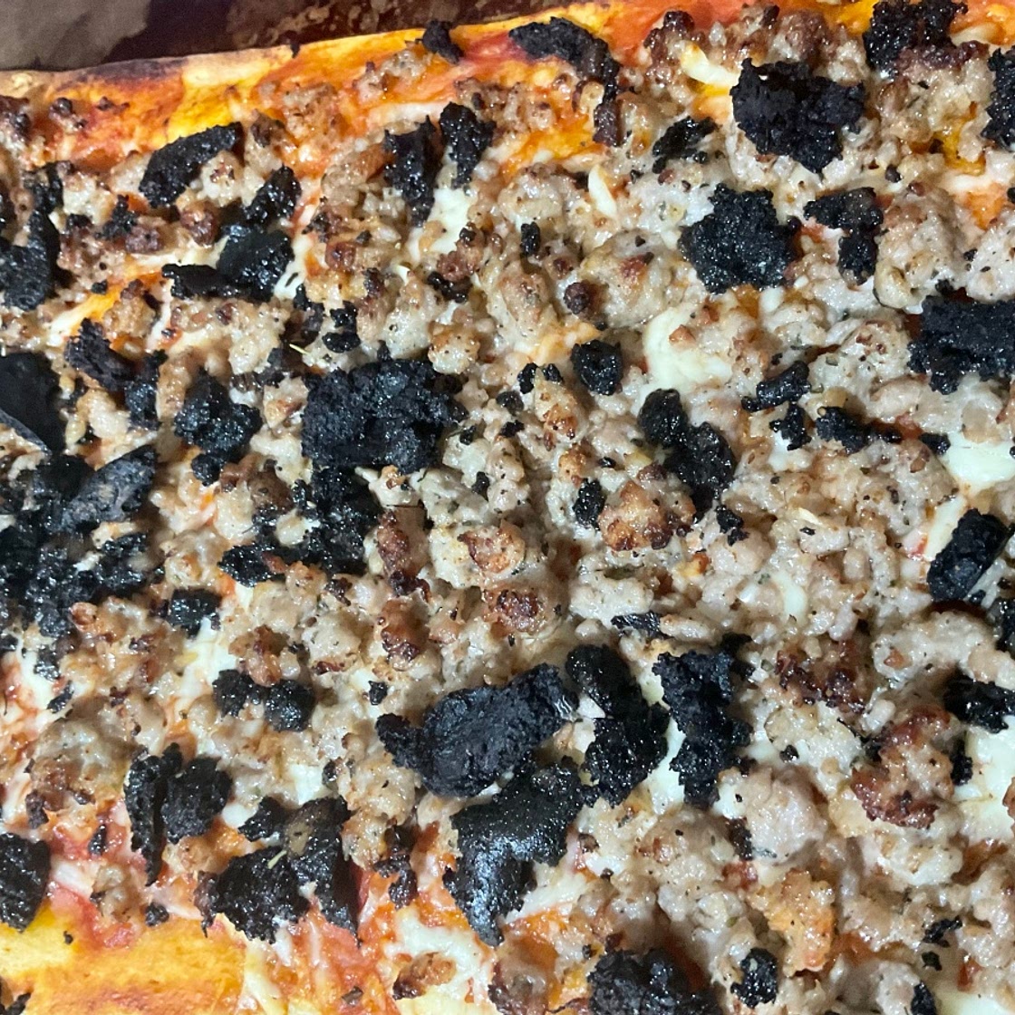 Herby Sausage Pizza
