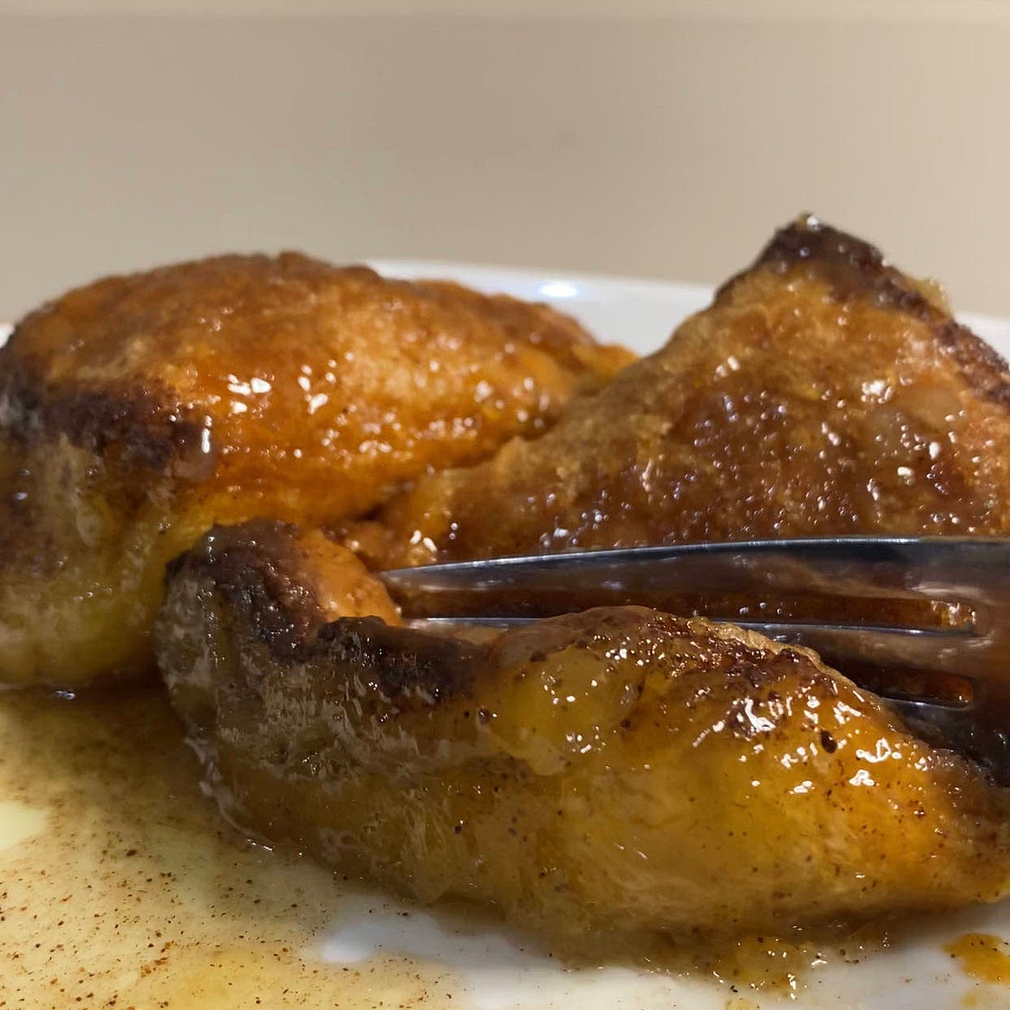 WIC Approved Peach Dumplings