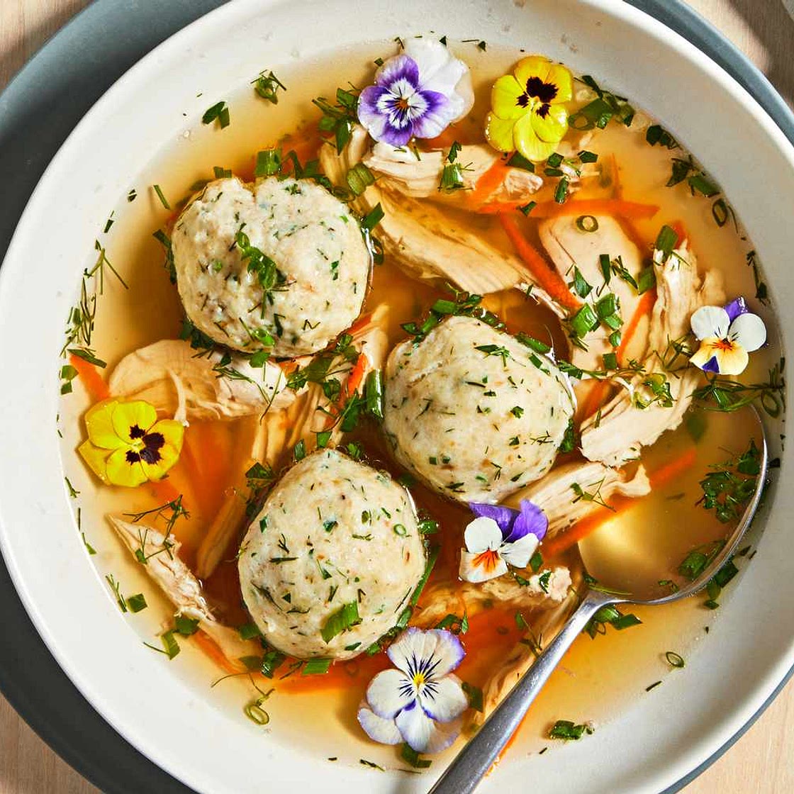 Herb Garden Matzo Ball Soup