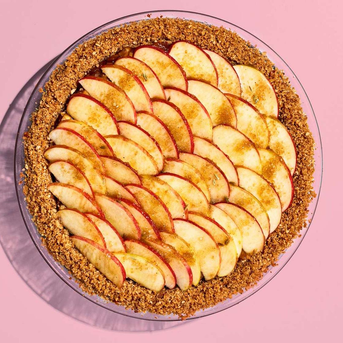 Apple Flambé Pie
